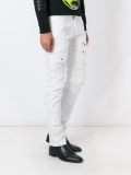 zip detail slim fit jeans