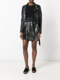 sequin tie skirt