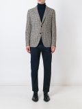 houndstooth woven blazer
