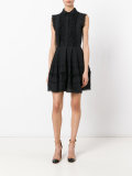 lace trim shirt dress