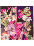 Hibiscus flower print scarf