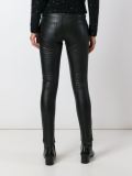 leather-look skinny trousers