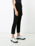 frayed hem cropped trousers