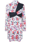 strap detail floral print dress