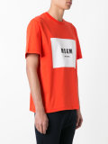 colour block logo print T-shirt