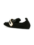 metallic vamp mocassins