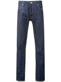 denim style regular trousers