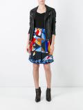 printed pleated skirt