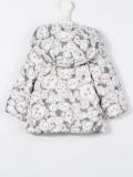 bear print padded coat