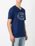 V-neck logo print T-shirt