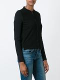 zip-up cardigan