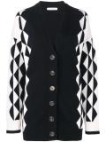 geometric knit cardigan