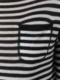 striped knitted blouse