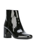 patent ankle boots