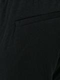 drop-crotch drawstring trousers
