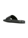logo embossed slider sandals