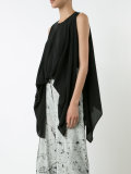 sleeveless trapeze top