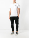 embroidered text T-shirt