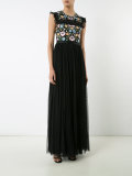 floral embroidered shift dress