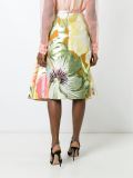 flower print A-line skirt