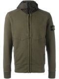 hooded zip-up sweatshirt