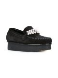 stitched platform loafers