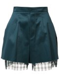 frayed edges layered shorts