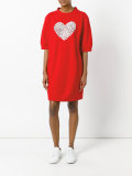 rhinestone embellished sweat dress
