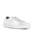 logo suede panel sneakers