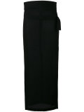 side slit midi skirt