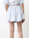 pleated stripe skirt