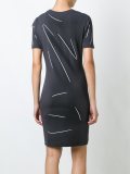 trompe l'oeil logo T-shirt dress
