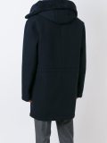 waist drawstring hooded coat
