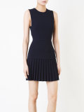 pleated mini dress