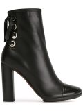 tie fastening ankle boots
