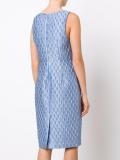 jacquard fitted dress