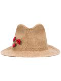 patch detail woven hat