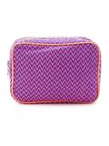 zig zag pattern make-up bag