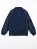 patterned panel bomber jacket