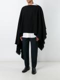 asymmetric hem poncho