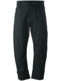 curved cropped trousers 