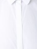 fold-up collar cropped shirt