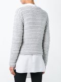 knitted zip cardigan