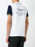 logo print polo shirt