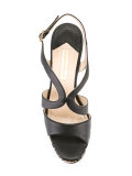 floral wedge sandals