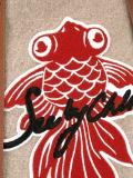 Japanese goldfish applique shoulder bag
