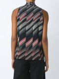 all-over print blouse
