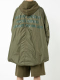 contrast sleeve hoodie 