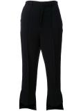 high low hem cropped trousers