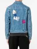embroidered patch denim jacket